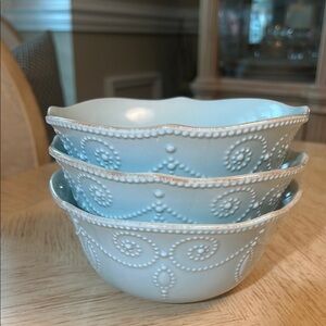 Lenox French Perle Bowls (3)